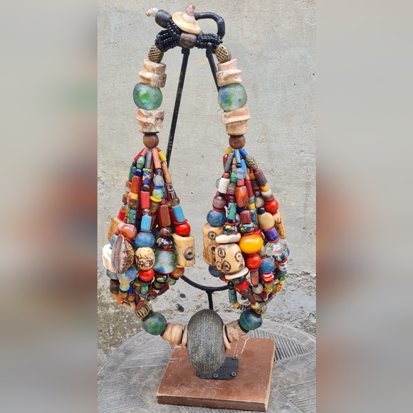 Other - TRIBAL BEADED WALL HANGING  / WITH STAND